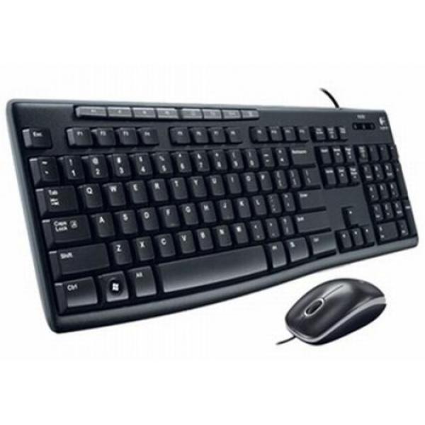 Logitech MK200 Wired Media Keyboard & Mouse Set